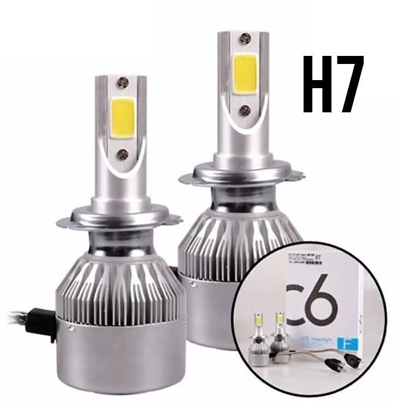Kit lampadine a LED H7 per fari auto, + luce + sicurezza