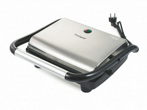 PIASTRA PANINI BISTECCHIERA ELETTRICA 1600W KOOPER POLDO GRILL ANTIADERENTE - immagine 2