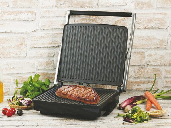 PIASTRA PANINI BISTECCHIERA ELETTRICA 1600W KOOPER POLDO GRILL ANTIADERENTE