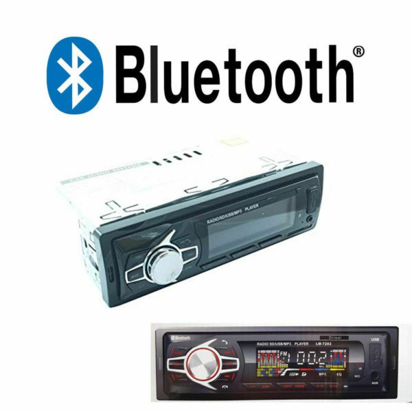 AUTORADIO STEREO AUTO RADIO 50WX4 TELECOMANDO BLUETOOTH SLOT SD USB AUX MP3 - immagine 4