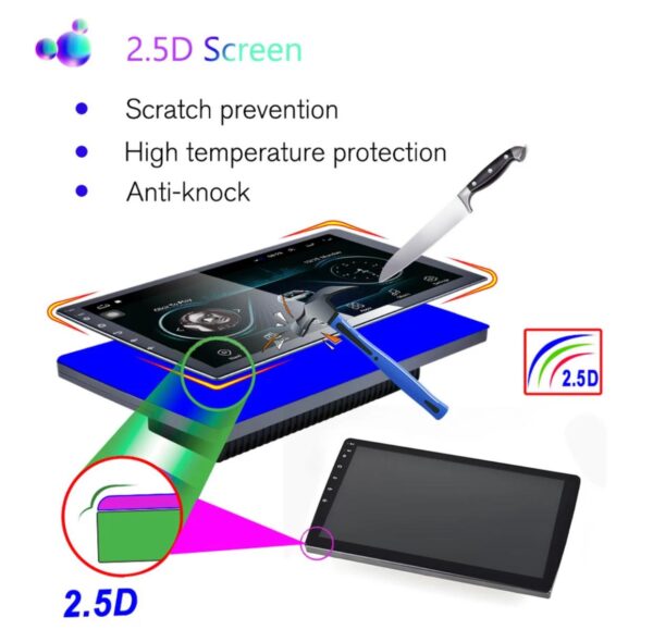 AUTORADIO ANDROID 7" POLLICI 2DIN STEREO AUTO BLUETOOTH MP5 WIFI GPS NAVI CAMERA - immagine 4