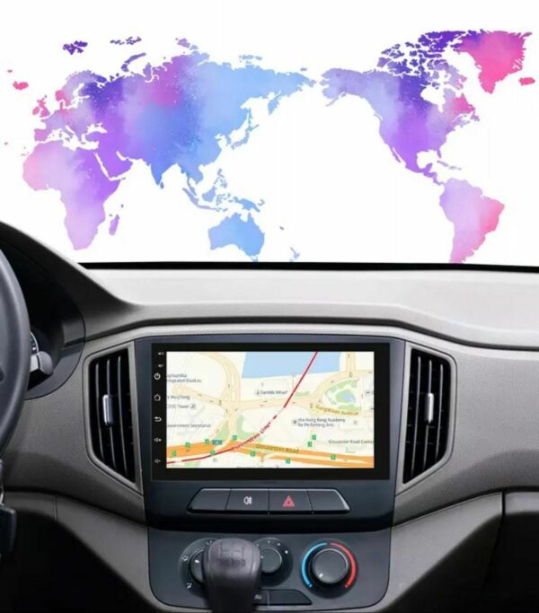 AUTORADIO 7" POLLICI ANDROID 10 2DIN 2GB RAM 16GB STEREO AUTO DAB BLUETOOTH WIFI - immagine 3