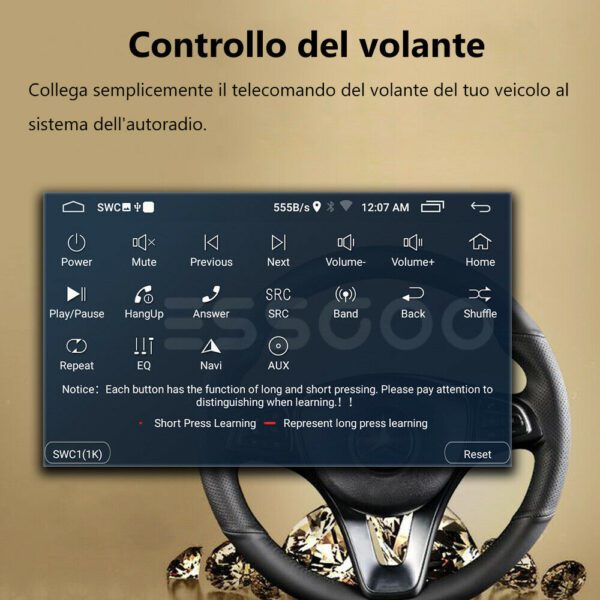 AUTORADIO ANDROID STEREO AUTO 7" DAB + VOLKSWAGEN GOLF 5 PASSAT TOURAN TIGUAN - immagine 6