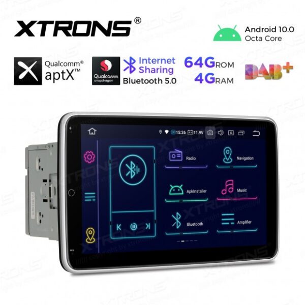 AUTORADIO ANDROID 10" TABLET STEREO AUTO 2DIN 8CORE 4GB 64GB NAVI XTRONS TIB110L - immagine 2