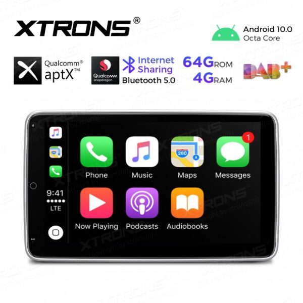 AUTORADIO ANDROID 10" TABLET STEREO AUTO 2DIN 8CORE 4GB 64GB NAVI XTRONS TIB110L - immagine 4