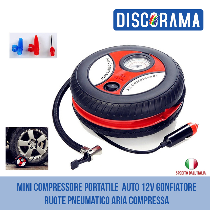 Mini compressore d'aria portatile con motore elettrico