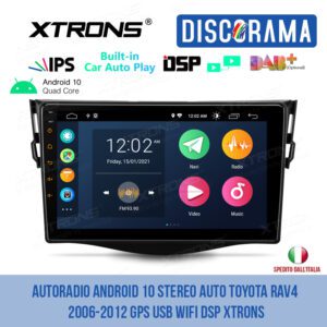 AUTORADIO ANDROID 10 STEREO AUTO TOYOTA RAV4 2006-2012 GPS USB WIFI DSP XTRONS