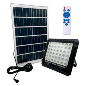 FARO A LED CON PANNELLO SOLARE ILLUMINAZIONE FARETTO LUCE 300W 200W 100W 50W