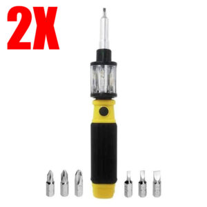 2X CACCIAVITE BIT 360 6 IN 1 TWIST BIT PUNTE MAGNETICHE UNIVERSALE CASA LAVORO