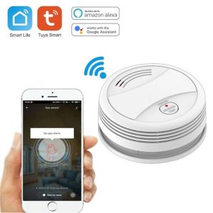 RILEVATORE DI FUMO TUYA SMART WIFI CON SIRENA 80DB PER PROTEZIONE ANTINCENDIO