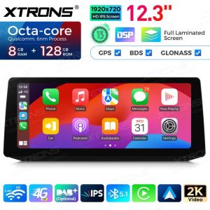 AUTORADIO ANDROID 8/128GB BMW SERIE 5 E60 E61 2009-2012 NAVI CARPLAY CIC SYS